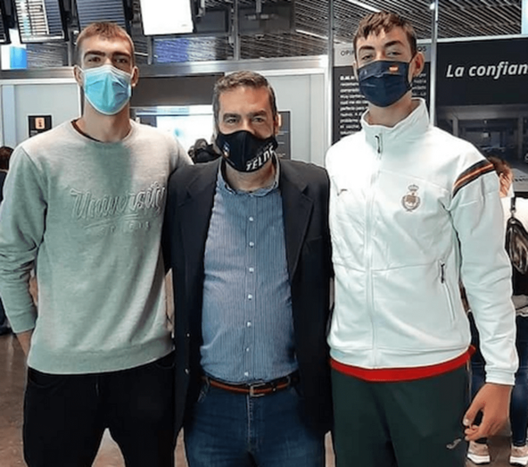 Ezequiel Conde, Diego Ojeda y Marko Ojeda (Foto TA)